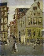 George Hendrik Breitner The Lauriergracht at the Tweede Laurierdwarsstraat oil